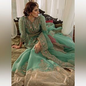 Zara Shahjahan Asmaani Lehenga Set